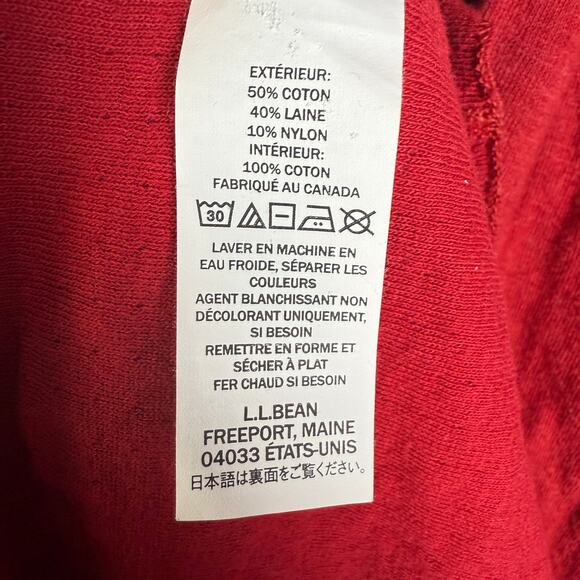 LL‎ Bean Henley 2 Layer Traditional Fit River Driver's 40% Wool Shirt Mens Large - Picture 6 of 7